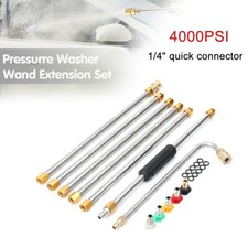 4000 PSI High Pressure Washer Gun Extension Rod Roof Cleaner Lance 5 Nozzles