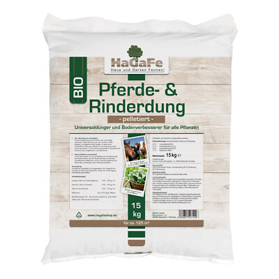 HaGaFe Bio Pferdedung, Rinderdung, Pferdemist, Rindermist, Org.  Universaldnger | eBay.de