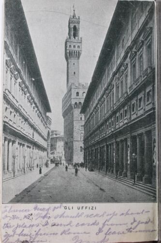 Carte postale Italie Gli Uffizi ancienne carte vintage vue standard souvenir poste PC - Photo 1 sur 2