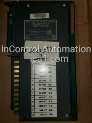 Allen Bradley 1771-IDC 120V Isolated AC/DC Input Module 1771IDC