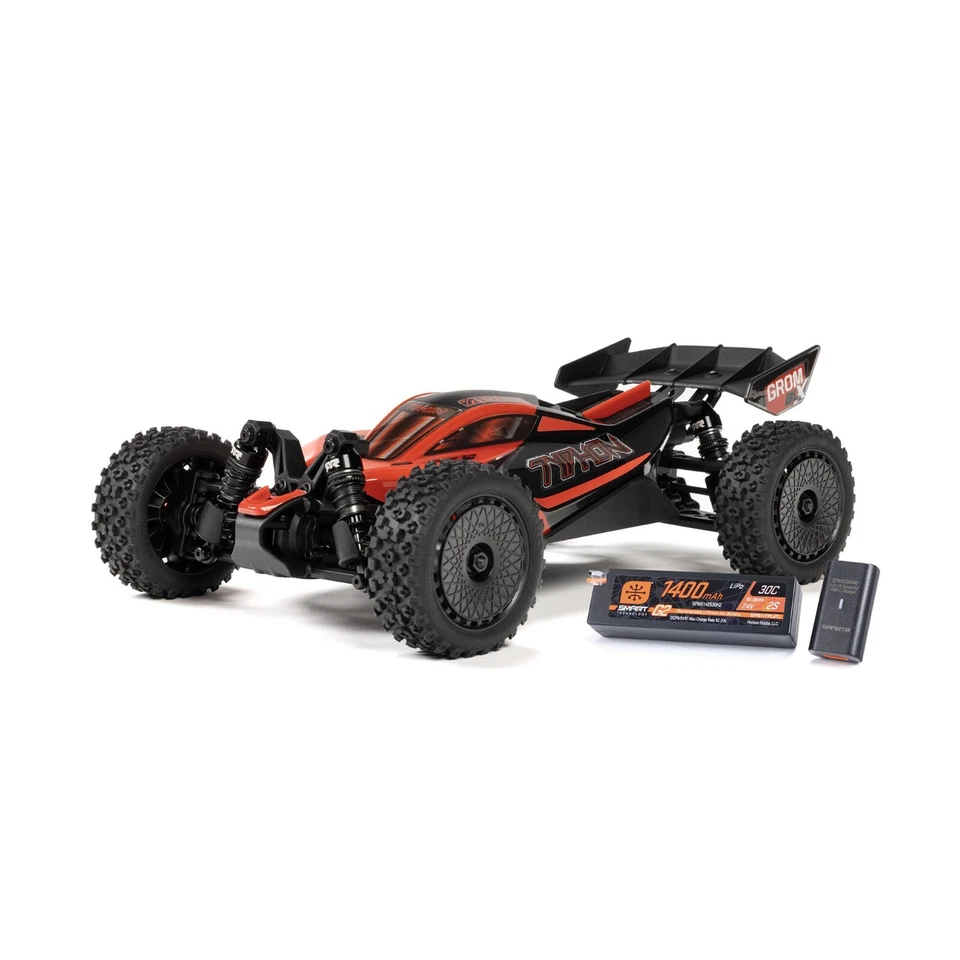 Arrma Typhon Grom 223S BLX 1/18 Brushless RTR 4WD Buggy Red W/Battery/Charger - Image 2 of 4