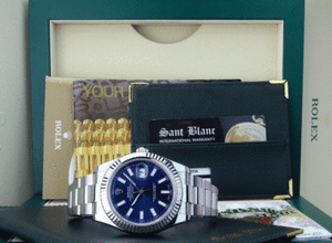 ROLEX-Mens-18kt-White-Gold-amp-Stainless-DateJust-II-Blue-Index-116334-SANT-BLANC