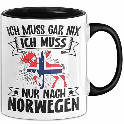 Norwegen Tasse Geschenk Ich Muss Gar Nix Ich Muss Nur Nach Norwegen Geschenkidee