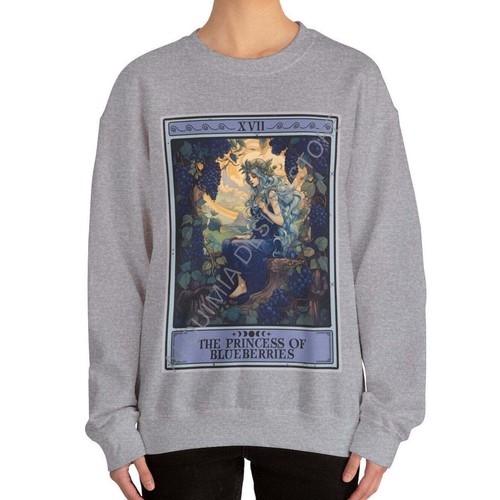 The Princess of Blueberries Tarot Card Sweatshirt - Picture 6 of 13