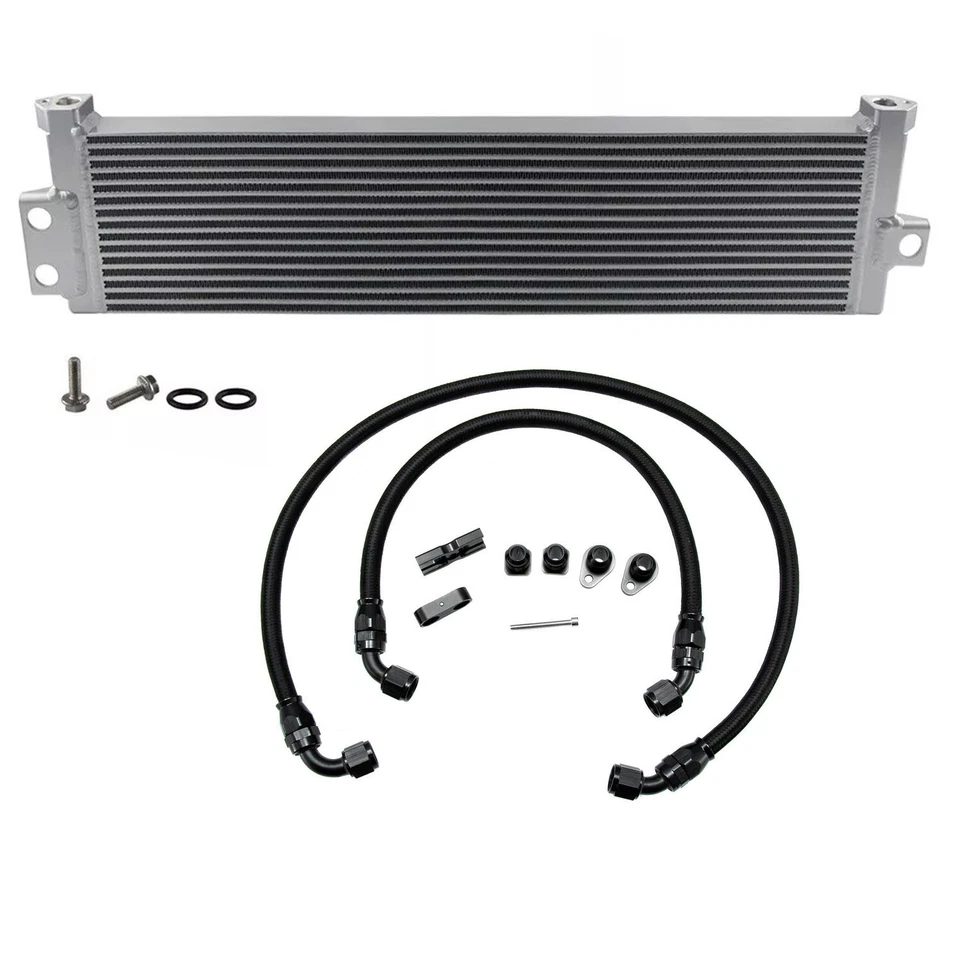 Aluminum Oil Cooler+Line Kits for 2015-2020 BMW M3 M4 M2 S55 F80 F82 F83 F87,F8X Foto 2 de 4