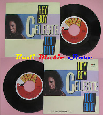 LP 45 7'' CELESTE Hey Boy Too Blue 1987 Italy FIVE RECORD FM 13175 CD MC DVD
