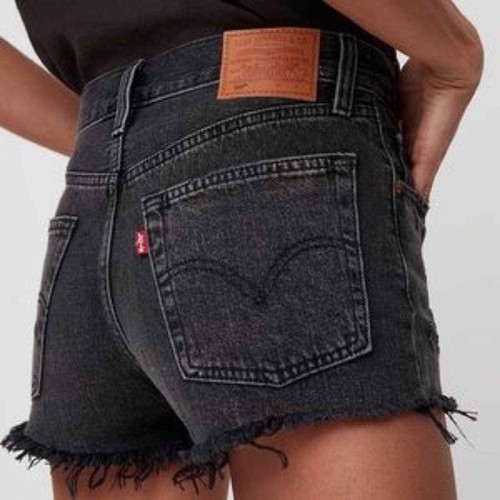 Levi's 501 Faded Black Wash Cut Off 