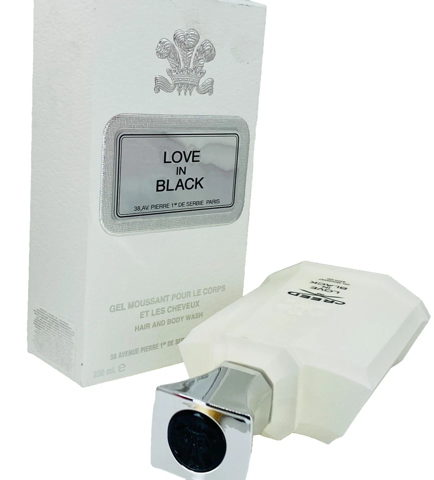 NUEVO Gel de ducha Creed Love In Black lavado para cabello y cuerpo 6,8 oz nuevo en caja Foto 4 de 4