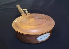 Vtg 1984 Les Bonbons Teleflora Silent Butler/ Bread Crumb Holder Copper Portugal
