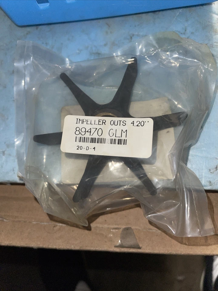 GLM MARINE,RUBBER IMPELLER,REPLACES:377992;P/N 89470. - Image 2 of 4