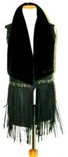 Paparazzi Womens Western Native American Faux Fur Fringes Vest Polyester Vest~s