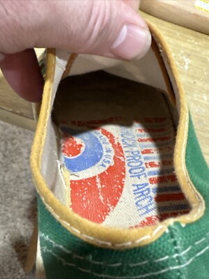 Vintage 1950s 60s Sneakers Made USA Size 5 1/2 Full Cushion
