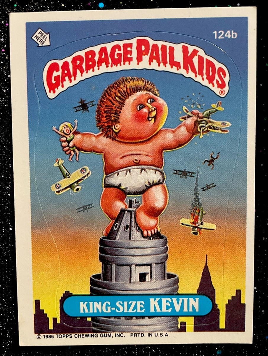 King-Size Kevin 1986 Garbage Pail Kids - Original Series 3 • 124b