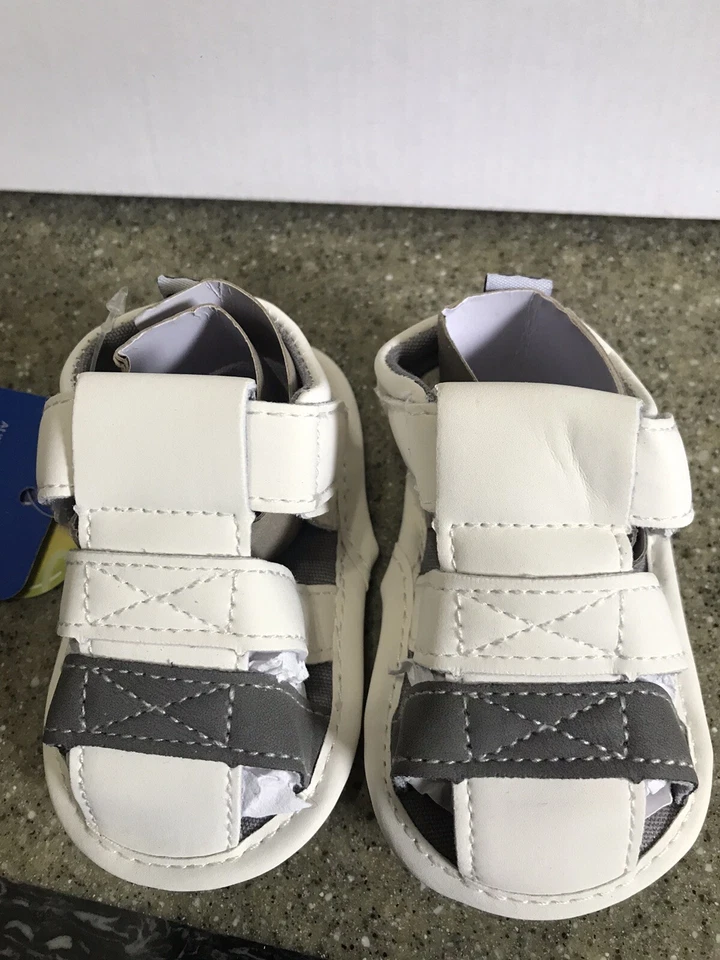 Новый Baby мягкие туфли, белый и розовый 2 пары, размер 3 (6-9 месяцев.  старый) - Изображение 4 из 4