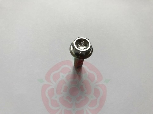 M8x25mm Titan Sechskantkopf Flanschbolzen mit Löchern M8x25 25mm Länge DIN 6921 - Bild 2 von 3