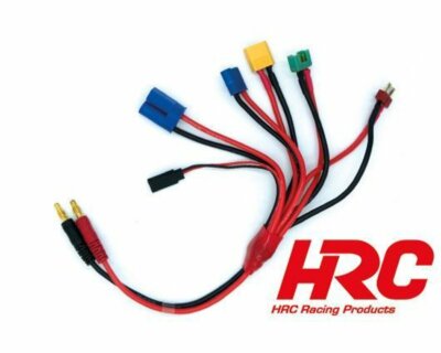 HRC Ladekabel Multi 4mm Bullet zu EC3 / MPX / XT60 / EC5 / Ultra T Deans ...