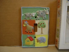 Barnyard Nursery Animal  Light Switch Plate Cover by Kidsline  *New with Box