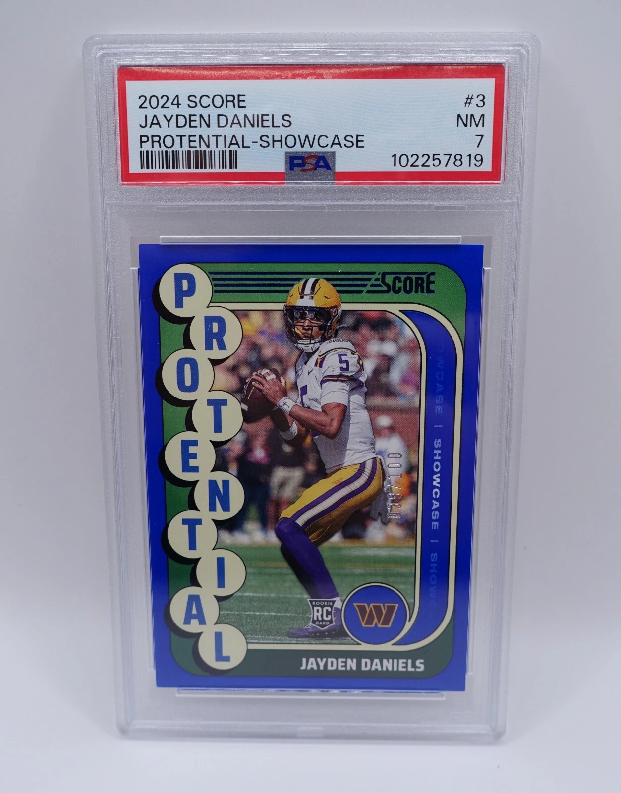 Jayden Daniels Panini Score Protential #3 Showcase