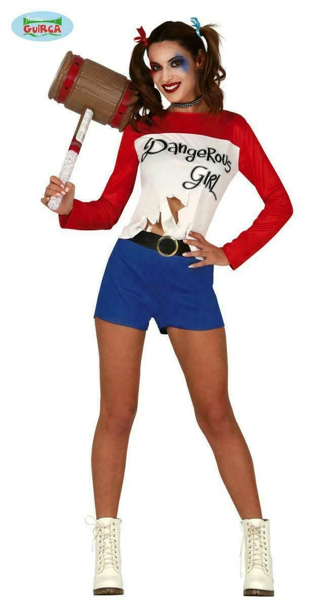 Costume carnevale top harley quinn