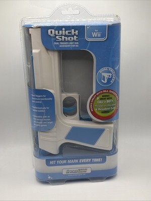 DreamGear Dual Trigger Quick Shot Light Gun For Wii Motion Plus New In Box
