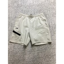 Under Armour Mens Unstoppable Fleece Shorts Light Grey 1379809-110 Size Lg NWT