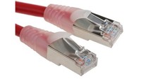Kabel Kat. 5E F/Utp Czerwony 1M RS Components