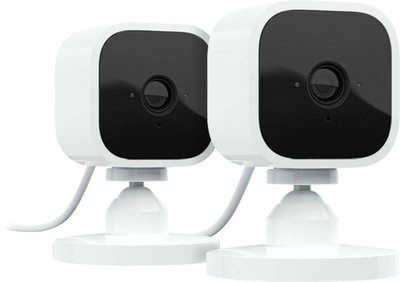 Blink Mini Indoor 1080p Smart Security Camera Plug-In Wireless (2-Pack) - White