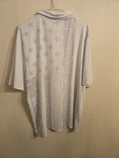 Obnoxious Golf Polo Shirt Mens XL American Flag Stars Stripes Patriotic Golf US