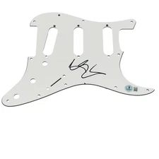 Miley Cyrus Signed Stratocsaster Pickguard Flowers Autographed Beckett COA