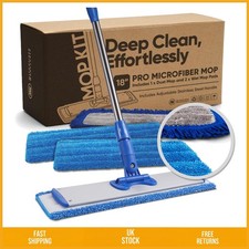 Professional Microfiber Floor Mop Stainless Steel Adjustable Handle 18 Inch