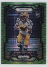 2023 Panini Prizm Rookies Neon Green Pulsar Prizm Dontayvion Wicks #333 1qw6