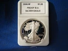 2006w Proof US American Eagle Silver 1 Dollar 1 Troy Oz .999 fine US Mint Issue
