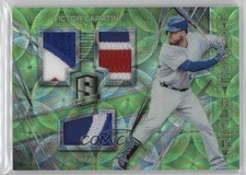 2018 Panini Chronicles Neon Green Prizm 23/25 Victor Caratini #TTM-VC 5w7