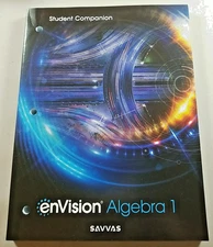 EnVision Algebra 1 Student Companion Savvas Learning Company 2024 Edition New