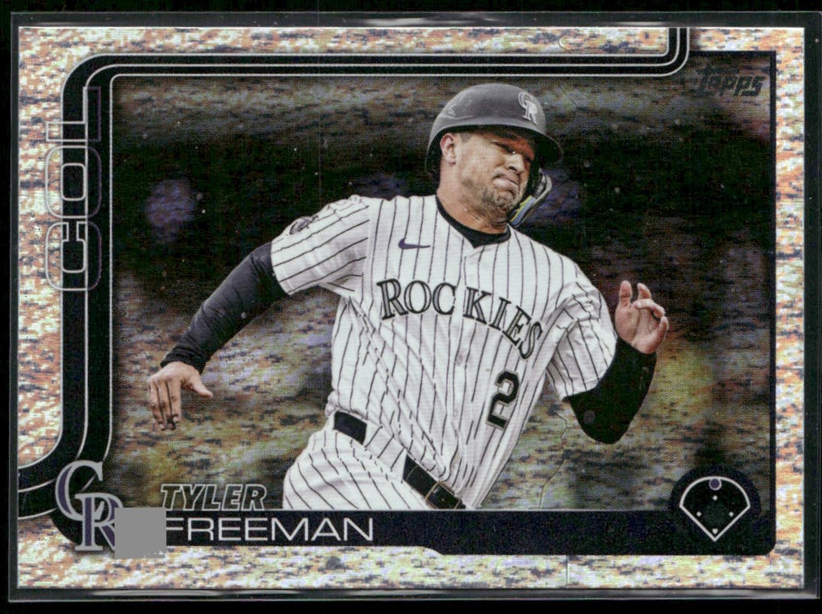 2025 Topps Update Tyler Freeman #US303 Sandglitter Rockies