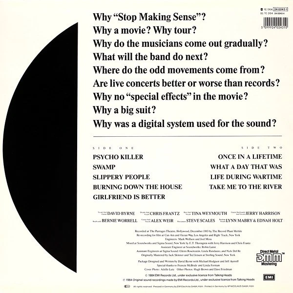 Talking Heads - Stop Making Sense - Bild 2 von 2