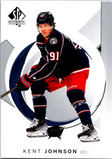 2024-25 SP Authentic Kent Johnson #37 Blue Jackets Star NHL Card Trading TCG
