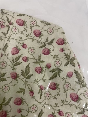 Longaberger Homestead 2002 Woven Memories Fabric  Liner Strawberries NIP