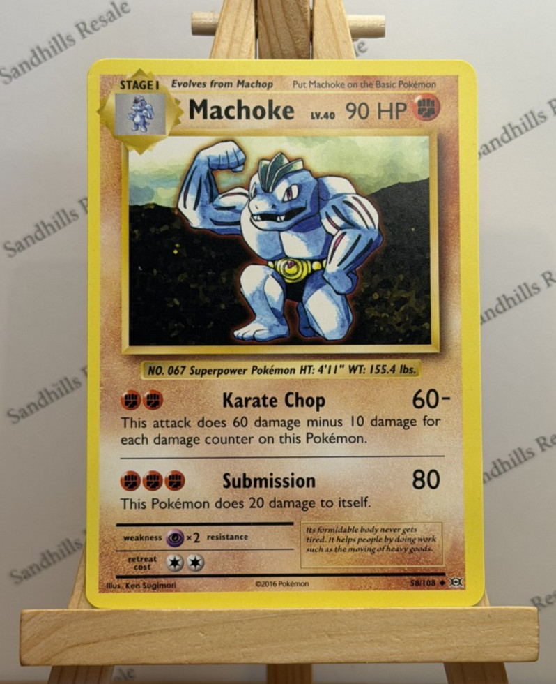 Pokemon TCG * Machoke * 58/108 * Evolutions * Uncommon * Regular * 2016