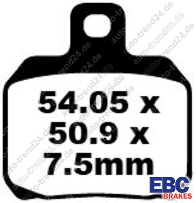 EBC Goldstuff Bremsbeläge u.a.: Bimota DB9 Brivido, Bj. 2012-2014