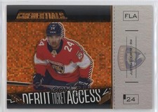 2023-24 Upper Deck Credentials Horizontal Orange 98/99 Justin Sourdif Rookie RC