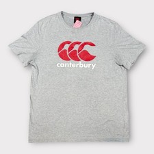 Canterbury of New Zealand - T-Shirt - Size Large - Grey & red logo