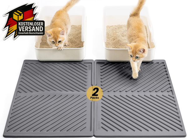 Katzenklo Matte Wasserdicht Rutschfest 60X38Cm FüR Streukontrolle-image