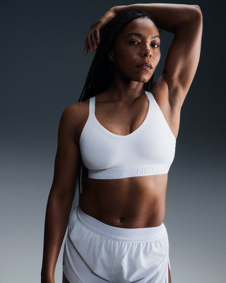 NEW Nike Women's Dri-FIT Indy Med-Support Padded Adjustable Bra FD1065-100 Small