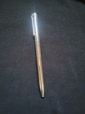 Tiffany  Co. 925 Sterling Silver T-Clip Ballpoint Pen with Pouch and Gift Box