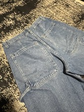 Route 66 Men s Blue Denim Carpenter Cargo Shorts Medium Wash