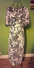 Ladies Gorgeous Long Black & White Dress Size 12 #dress #12 #longdress
