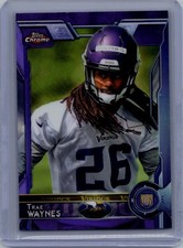 2015 Topps Chrome #104 Trae Waynes Purple Refractor
