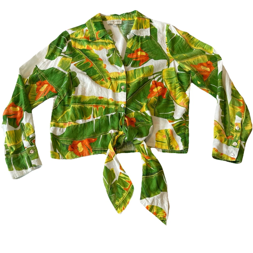 Cynthia Rowley, Size Large, Rio Tropical Farm Palm Set - Image 2 of 4
