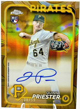2024 Topps Gilded Collection - Chrome Gold Autographs #CGA-QP Quinn Priester /99